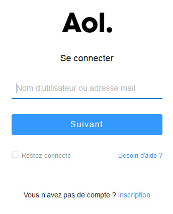 AOL Mail connexion