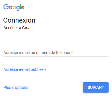 Gmail connexion